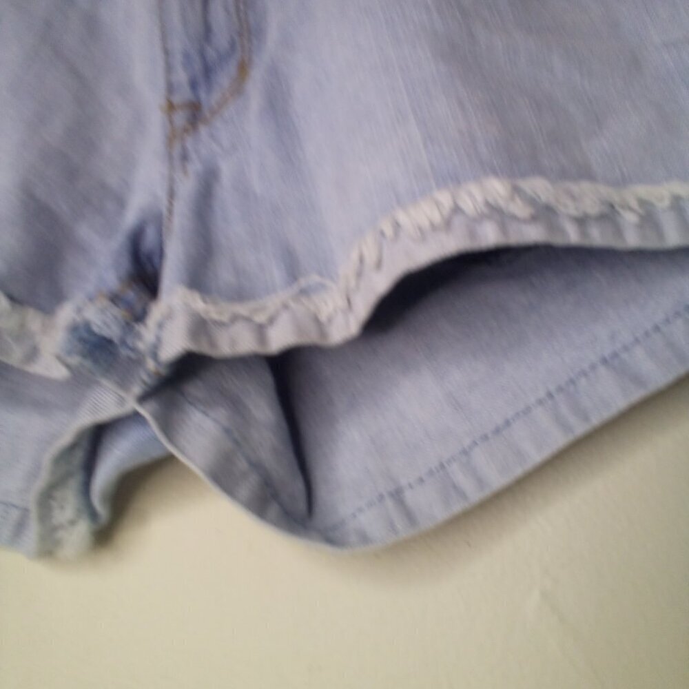 Stone Love Blue Jeans Shorts Juniors 9 Cheeky Light Wash Blue - Picture 6 of 14